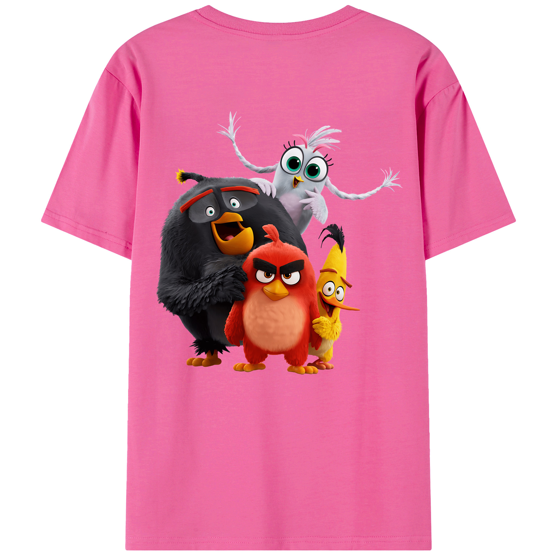 （画像用） Angry Birds アングリーバード レディース半袖Tシャツ(バックプリント)
